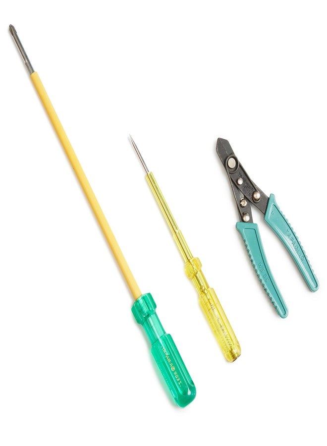 Taparia Tk-054 903I, Ws06, 818 Screwdriver 2 In 1, Tester & Wire Stripper Tool Set, Multicolor - Image 1